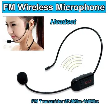 FM Microfon fără Fir set cu Cască Megafon Radio Microfon pentru Difuzor