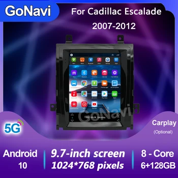 GoNavi Pentru Cadillac Escalade 2007-2012 Tesla Stil Ecran de Radio Auto Multimedia Player Video de Navigare GPS Android 10 2din