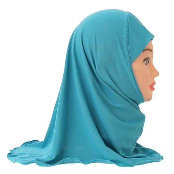 H061 simplu mic fata amira hijab a se potrivi 2-6 ani copii vechi de al-amira trage pe islamice eșarfă headwrap benzi