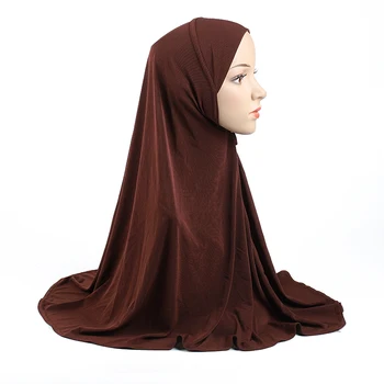 H062 mare dimensiune rog hijab 70*70cm musulman amira hijab simplu trageți pe islamice eșarfă cap înfășurați bandă de susținere