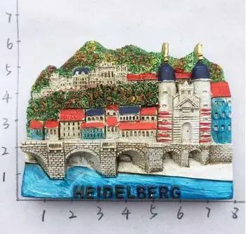 Heidelberg Germania Călătorie Turistică de Suveniruri 3D Cauciuc Magnet de Frigider