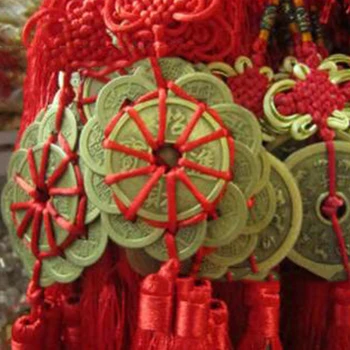 Home Decor Chinezesc Noroc Feng Shui Oglinda De La Masina Pandantiv Talisman Simbol Bună De A Atrage Bogăție Și Noroc Monede