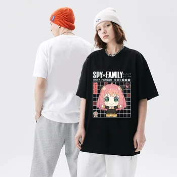 Hot Anime SPION X FAMILIEI Tricou Barbati Moda T-shirt Anime Anya de Vară pentru Bărbați T-shirt Hip Hop Teuri Top Baieti Fata Tee Camisetas