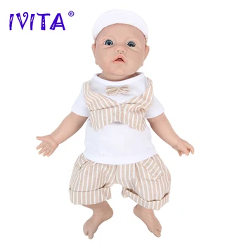 IVITA WB1526 43cm 2692g 100% Corp Plin de Silicon Renăscut Baby Doll Realist Băiat Păpuși Nevopsite DIY Gol Jucării pentru Copii pentru Copii