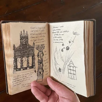Indiana Jones Graal Jurnal Prop Jurnalul Notebook Cu Hiddenprecious Depozite Avid De Film De Fani Cadou Retro Spirală Notebook, Notepad