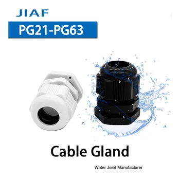 JIAF 10buc PG21-PG63 Cablu Glanda Nailon Impermeabil Comun IP68 Plastic Negru Sigiliu Jiont Cutie rezistent la apa de Evacuare de Blocare a Conectorului