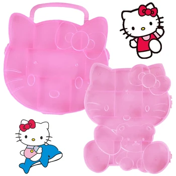 Kawaii Hello Kitty Copii De Depozitare Cutie De Margele De Desene Animate Mickey Bijuterii Cutie De Depozitare Organizator Titularul Plum Blossom Place Forma Container