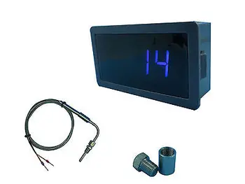 LED albastru Indicator cu EGT Senzori de Temperatură & Sudură Bund Kit în grade Fahrenheit
