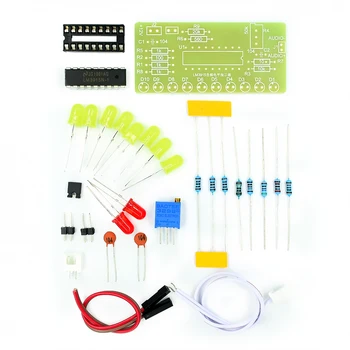LM3915 10 LED Sunet Analizor de Spectru Audio Indicator de Nivel Kit de Lipit Practică DIY Electoronics