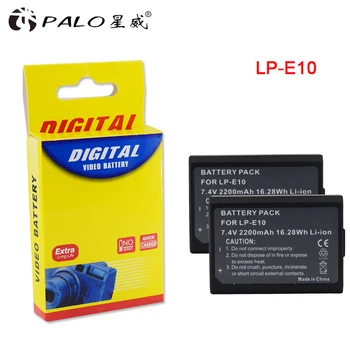 LP-E10 LPE10 LP E10 2200MAH aparat de fotografiat Digital baterie pentru Canon EOS 1100D 1200D 1300D 2000D Rebel T3 T5 T6 KISS X50 X70 Baterie L1
