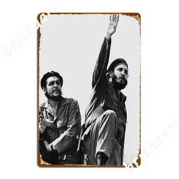 Libertad Cuba, Che Guevara Și Fidel Castro Placa De Metal Poster Crea Placi Bar Club De Pictura Murala De Perete Tin Semn Poster