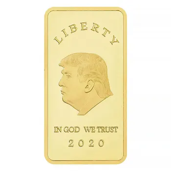Libertatea Placat cu Aur Bar pentru Colectarea Donald Trump Ține America Mare Vultur Pleșuv Monedă Comemorativă de Colectie Avem Încredere În Dumnezeu