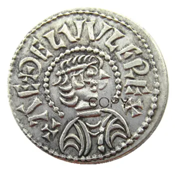 Marea BRITANIE(01)Regatul Unit 839-859 Regele Aethelwulf de Wesex 1Penny Argint Placat cu Copia Fisei