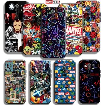 Marvel Avengers Caz De Telefon 6.53 Inch Pentru Xiaomi Redmi 9 Telefon Caz De Silicon Lichid Funda Spate Capac De Silicon