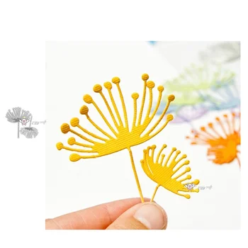 Mmao Meserii de Metal de Tăiere din Oțel Moare Nou flori de Papadie Matrita Pentru DIY Scrapbooking Hârtie/foto Carduri de Relief Moare