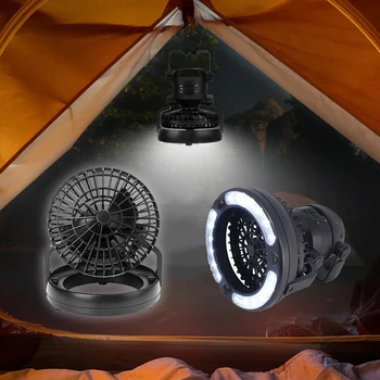 Multifunctional Camping Lantern de Răcire Ventilator cu LED rezistent la apa Outdoor Portabil Agățat Cort Pescuit Lumina de Noapte Lectură Carte Drumeții
