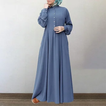 Musulman Rochie Femei, Cu Maneci Lungi Abaya Turcia, Dubai Leagăn Mare Robă Lungă Haine Ramadan Caftan Marocan Jilbab-Ul Vestido Hijab Rochie