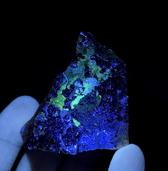 NOU! 54g naturale fluorescente granat și ceai de cristal simbioză minerale-specimen de pietre si cristale cristale de cuarț