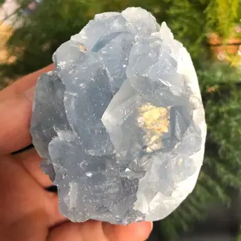 Naturale Celestine Piatră Cluster Specimene Minerale Piatră Brută Home Decor Albastru Celestite Piatra De Cristal