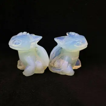 Naturale sculptate manual opal toothless, Dragonul de cristal de cuarț cadou de vindecare Reiki 1 buc