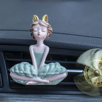 Nordic Fată De Desene Animate Odorizant Auto Rășină Auto De Aer Condiționat De Evacuare A Aerului Parfum Clip Ornamente Decor, Mașină De Parfum