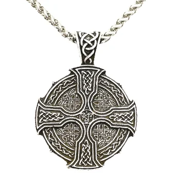Nostalgia Noduri Irlandez Cruce Amuleta Pandantiv Religios Triskele Triquetra Simbol Femei Goth Colier