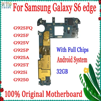 Original Deblocat Placa de baza Pentru Samsung Galaxy S6 Edge G925F G925I Logica bord Android