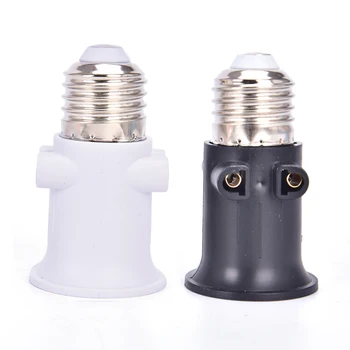 PBT Ignifug E27 Bec Adaptor Lampă Titular de Bază Socket Conversie cu UE Plug