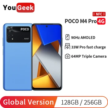 POCO M4 Pro 6GB, 128GB/8GB 256GB Versiune Globală AMOLED Helio G96 64MP Camera de Încărcare Rapidă NFC telefon Mobil Dual Difuzoare