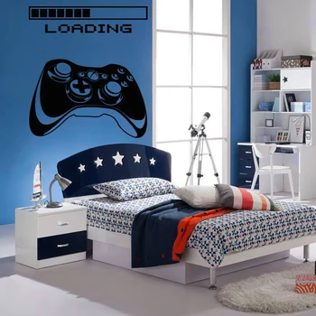 Perete Decal Gamer Xbox Încărcare Controler Jocuri Autocolant Decor Acasă Personalizate Pentru Copii Dormitor Vinil Arta De Perete Decalcomanii A1-009