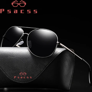 Psacss Clasic Pilot Polarizat ochelari de Soare Vintage 2019 Brand Designer de Ochelari de Soare Moda de sex Masculin de Pescuit de Conducere Nuante UV400