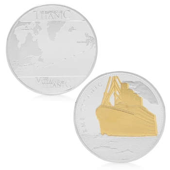 RMS Titanic Rutele de Navigatie Aur Placate cu Argint Comemorative Moneda Cadou