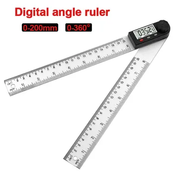 Raportor Digital Unghi conducător 200mm 8inch Unghi Finder Metru din Plastic 360 de grade raportor inclinometer