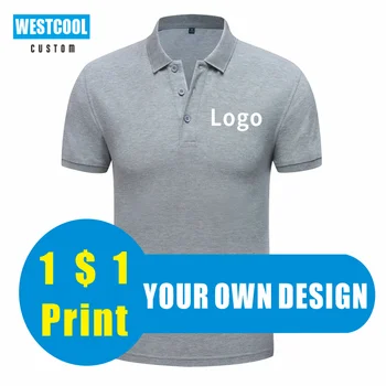 Rever Tricou Polo cu Logo-ul Personalizat de Vară Bărbați Și Femei de Îmbrăcăminte, Broderie, Imprimare Personalizate de Afaceri de Înaltă Calitate Topuri WESTCOOL