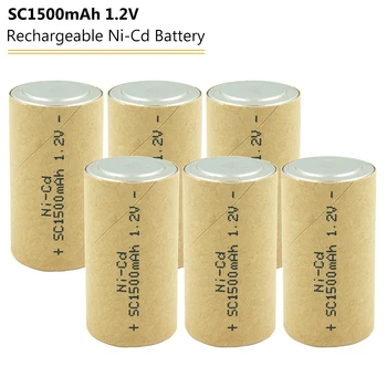 SC 1500mah Baterie 1.2 v NICD Baterii Reîncărcabile de Celule de Putere pentru Makita Bosch Hitachi Șurubelniță Electrică a Bateriei