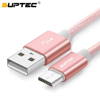 SUPTEC Cablu Micro USB, Nailon Rapid de Încărcare de Date Cablu de Sincronizare pentru Samsung S7 S6 S5 S4 Huawei, Xiaomi Sony Telefon Incarcator Cablu de 2M/3M