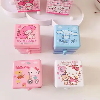 Sanrio Cinnamoroll Hello Kittys Cutie De Depozitare De Desene Animate Anime Mea Melodie Drăguț Model De Frumusete Cosmetice Bijuterii Organizator Jucărie Fete