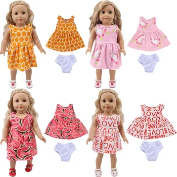 Scurt Papusa Fusta La Modă Nou Material De Bumbac Pentru 18 Inch American Doll Fata & 43 Cm Copilul Nou-Născut,Generația Noastră,Fete Cadouri