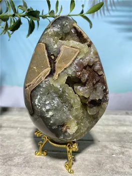 Septarium Geode Naturale Voog Cristal De Cuart Brut De Reiki Cluster Pietre De Vindecare Specimen Meserii Acasă Decorare Cadou Ou De Dragon
