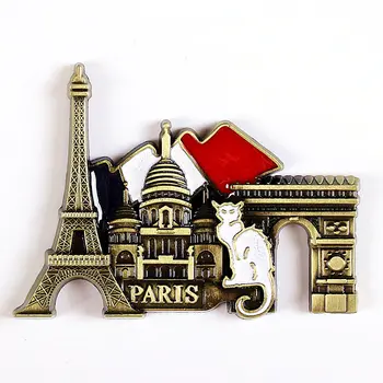 Suvenir De La Paris Pitoresc Turn De Magneți De Frigider Creativ, Magnet De Frigider Tablă Decorative Frigider Imanes Nevera Decor Acasă