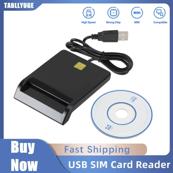 TABLLYUGE USB SIM Smart Card Reader Pentru Carduri Bancare IC/ID EMV SD TF Card MMC cititorii USB CCID ISO 7816 pentru Windows 7 8 10 Linux