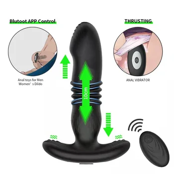 Telescopic Vibratoare, Butt Plug Anal Vibrator Wireless de la Distanță Jucarii Sexuale pentru Femei Cur Anal Dildo Prostata Masaj Bărbați Buttplug