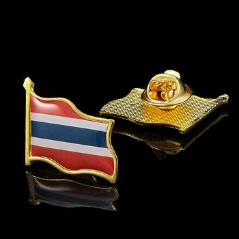 Thailanda Email Pin și Broșe Flag Pin Rever 3D Fluturând Ornamente Brosa Insigna