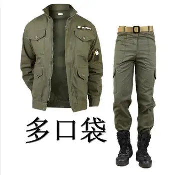 Toamna armata green man costum militar unificat haine bărbați haine de lucru în aer liber camping alpinism purta maneca lunga