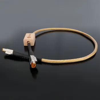 Una Bucata Nordost ODIN Aur Placate cu Argint Conductor Cablu Ethernet Cat8 Viteza Lan prin Cablu de Rețea RJ45 Cablul Patch