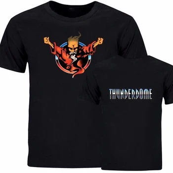 Vara Bărbați Femei de Moda de Bumbac T-shirt Thunderdome tricou Hip Hop Teuri Topuri de Vara Camiseta Hombre Negru Tricou Supradimensionat Tee