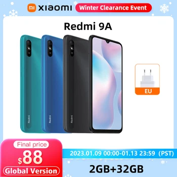 Versiune globală Xiaomi Redmi 9A 2GB 32GB Smartphone MTK Helio G25 Octa Core 6.53