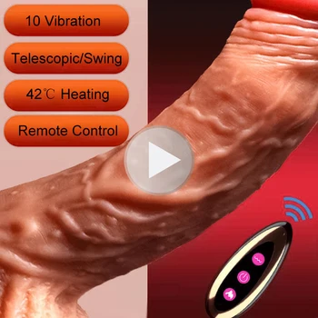 Vibrator realist pentru femei jucării sexuale telescopic vibrator cu femei stimulator dildo-uri, vibratoare penis mare anal dildo vibrator