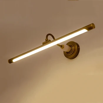 Vintage Cupru Jad de Perete de Lumină Led Home Decor Baie Dormitor Lampă Oglindă parasolar Showroom-ul Cabinetului de Aur Perete de Iluminat 8W 43CM
