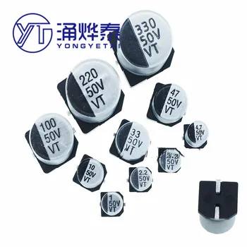 YYT Patch 50V Aluminiu Electrolitic Condensator de 1/2.2/3.3/10/22/33/47/100/220/330/470UF
